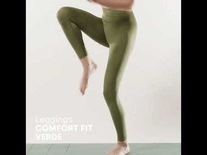 GRØNNE KOMFORT-LEGGINGS